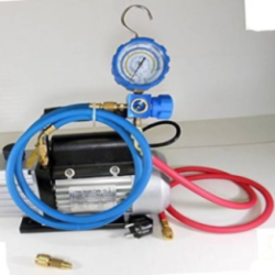 Bomba Vacio 42Lt Manometro Mangueras Gas R410A/R407C/R22/R134A