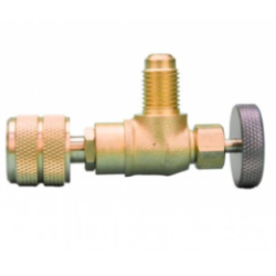 Valvula Servicio Grifo Bib2 1/4 H x 1/4 m Botella Gas Refrigerante