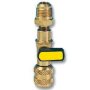 Conector Valvula Bola 1/2 16 Acme F x 1/216 Paso Llave Refrigerante