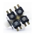 ElectroValvula Standard 4 Vias 180 Recta Standard Lavadora Lavavajillas