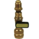 Conector Valvula Bola 1/2 16 Acme F x 1/216 Paso Llave Refrigerante