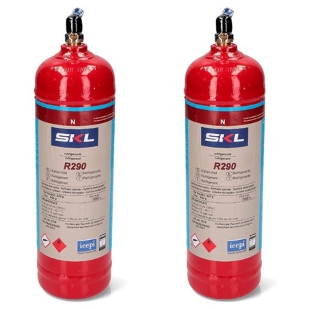 2 Botellas R290 370Gr Propano Envase Desechable