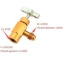 Llave Gasica D2 Y v2 Hembra 12X1,5 Roscar Derecha X 1/4" Sae Macho