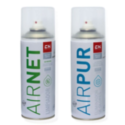 2 Airnet + 2 Airpur LimpiadorEliminador Olores En Sistemas Aire Acondicionado Coche