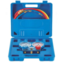 Maleta Manometro AluMinio 2 Vias 80mm Con Visor R410A/R407C/R134A/R404A
