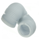 Tubo Evacuacion vapor Secadora Aire Acondicionado 3000x100mm Blanco Flexible