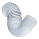 Tubo Evacuacion vapor Secadora Aire Acondicionado 6000x100mm Blanco Flexible