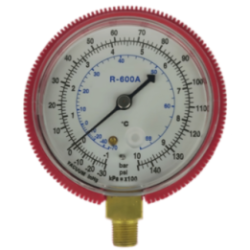 Manometro Alta Presion 63mm Rosca 1/8 R600 Gas Refrigerante Sin Puente