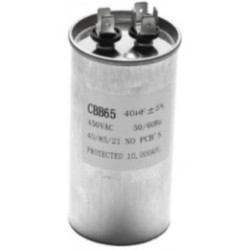 Condensador 40Âµf 450v De Trabajo Universal Aire Acondicionado Metalico