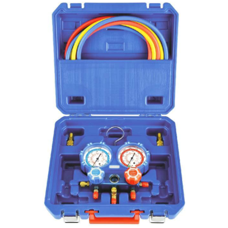 Maletin Kit Manometro + Mangueras 150cm R22/R410/R404A/R410A/R407C/R32