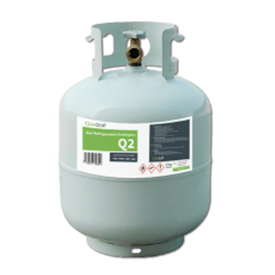 1 Botella Gas Ecologico Gasica Q2 5,5Kg R404A y R502 Equivalencia 13,5Kg
