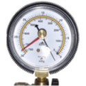 Manometro Vacuometro Analogico Valvula Bola Conexion Radial 1/8