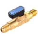 Conector Valvula Bola 1/4 mm Se Llave Paso Gas Refrigerante