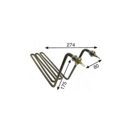 Resistencia Lavaplatos compatible con Zanussi Za-807 2000w 220v