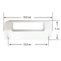 Tirador Puerta Frigorifico Zanussi Blanco Recto 50215279006