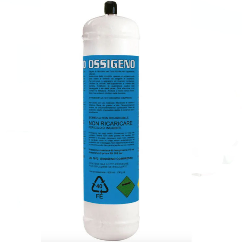 Botella 5 L 140 Oxígeno O2 STD GAS