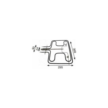 Resistencia Horno compatible con Fagor 1800+900w 230v