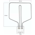 Resistencia Horno compatible con Teka 900/300w 230v 83040745