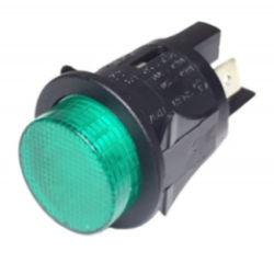 Pulsador Bipolar Luz verde 16 250v Standard