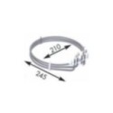 Resistencia Circular Horno Industrial 2 x1330w 230v