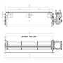 Ventilador Tangencial 300Mm Derecha 220v 20W