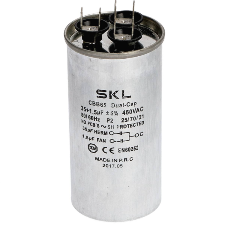 Condensador 30 + 1,5Âµf 450v De Trabajo Universal Mini Aire Acondicionado