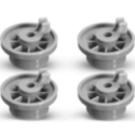 Kit 4 Ruedas Lavavajillas compatible con Bosch 165314