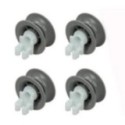 Kit 4 Ruedas Lavavajillas compatible con Bosch 611666