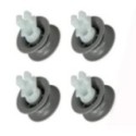 Kit 4 Ruedas Lavavajillas compatible con Bosch 611666