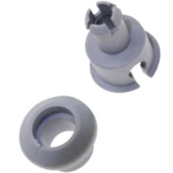 Kit Rueda + Eje Lavavajillas compatible con Bosch 00150943 + 00150948