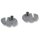 Kit Rueda Lavavajillas Inferior compatible con Zanussi 50269761008 + 50269770009