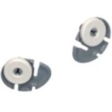 Kit Rueda Lavavajillas Inferior compatible con Zanussi 50269761008 + 50269770009