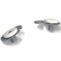 Kit Rueda Lavavajillas Inferior compatible con Zanussi 50269761008 + 50269770009