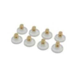 Kit Rueda Lavavajillas compatible con Zanussi Inferior Blanca 8Pcs