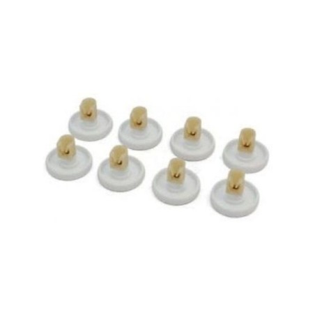 Kit Rueda Lavavajillas compatible con Zanussi Inferior Blanca 8Pcs