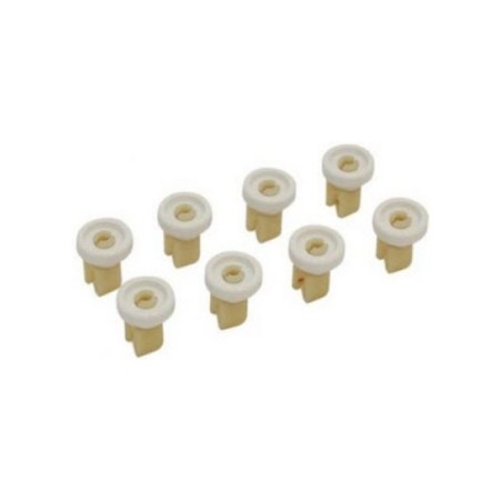 Kit Rueda Lavavajillas compatible con Zanussi Blanca Superior 8Pcs