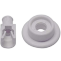 Rueda Cesto Lavavajillas compatible con Zanussi 50269923004 1 Pieza Blanco