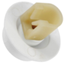 Kit Rueda Lavavajillas compatible con Zanussi 50279059005 8 Pcs Blanco