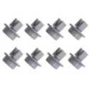 Kit Rueda Lavavajillas compatible con Zanussi 50279059005 8Pcs Gris