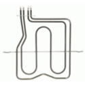 Resistencia Horno compatible con Ariston C00039574 325x286 Soporte 100mm 1000+1200w