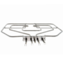Resistencia Horno compatible con Balay compatible con Bosch 470845 368X366, 105X26, 380mm 2800w 230v