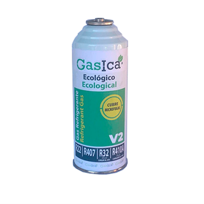 1 Botella Gas Ecologico Gasica V2 226Gr Sustituto R22, R32, R407C, R410A