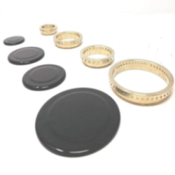 Kit Tapas + Base Quemador 4 Unidades compatible con Teka Serie 1 87Mm, 60Mm, 60Mm, 42Mm