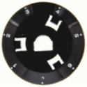 Dial Mando Horno Suplemento compatible con Fagor C20K004B9, 2Haf41B, 2H415Domo, Vfp320S Original