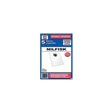Kit 5 Bolsas Sinteticas Aspirador compatible con Fagor,compatible con Saivod,Solav,Ufesa,compatible con Taurus 915725