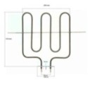 Resistencia Horno compatible con Fagor compatible con Teka 83040749 1900w 220v