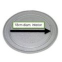 Plato Microondas compatible con Lg Severing compatible con Fagor 245mm Liso 3390W1G005A