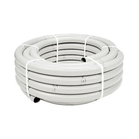 Tubo Drenaje Pvc A/A 25X20 Blanco 25 Metros