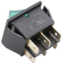 Interruptor Bipolar- Contantti 16A- 30X22 mm verde