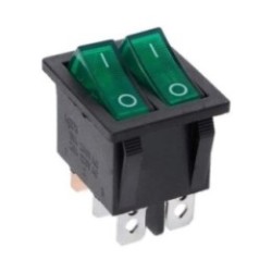 Interruptor Doble Piloto Rojo 16A 250v Swich